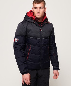 Superdry Sartorial Snow Férfi Kabát Sötétkék | BGCRV6712